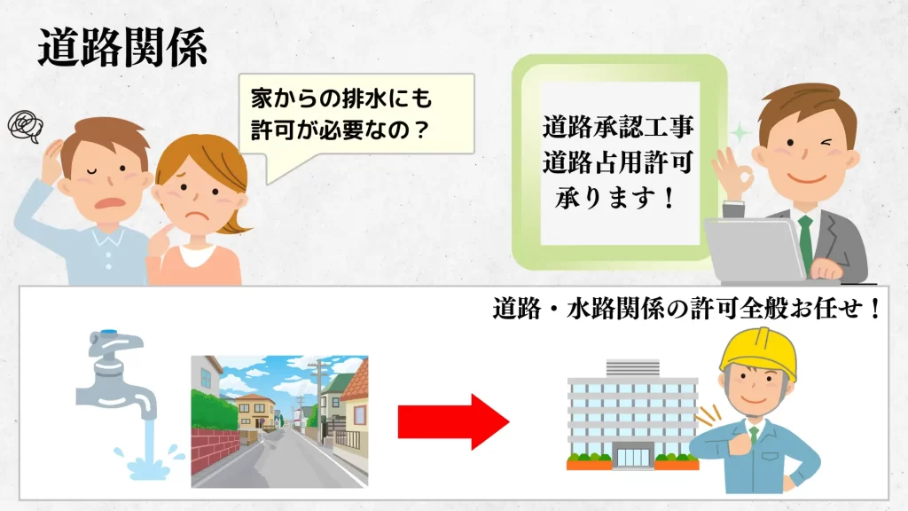 道路承認工事、道路占有許可承ります!